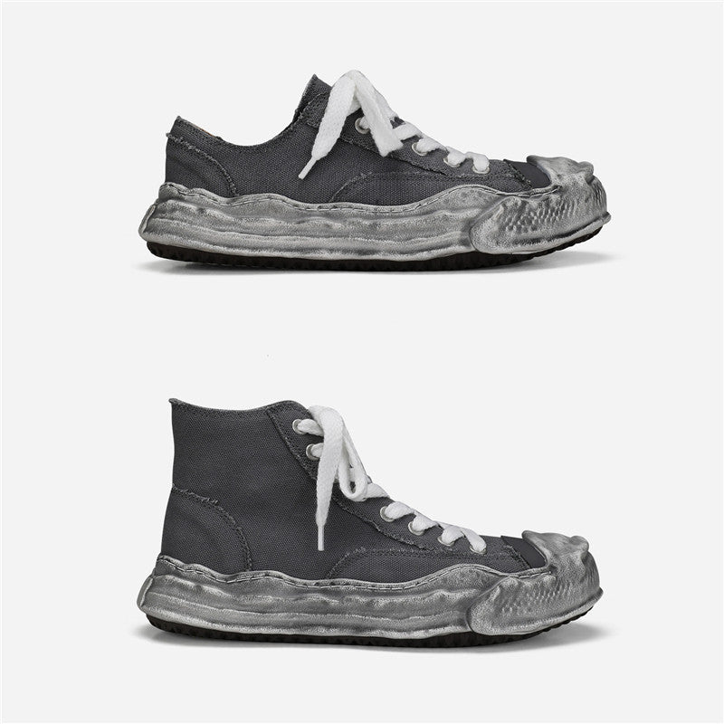 Dissolve Shoes Make Old Thick Soles Personalized Canvas Shoes