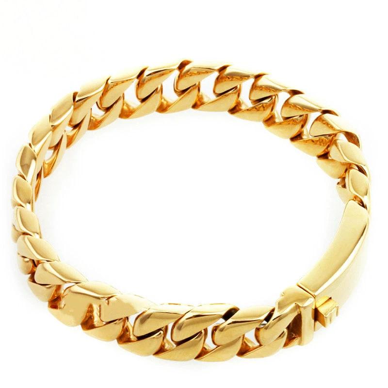 Men's Thick Chain Bracelet Titanium Steel