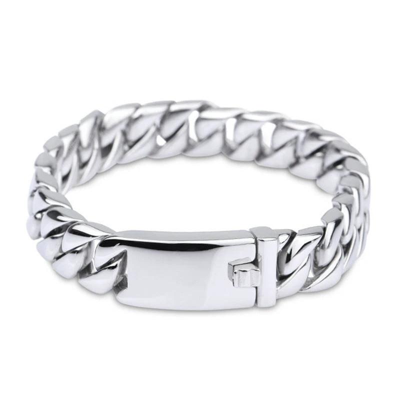 Men's Thick Chain Bracelet Titanium Steel