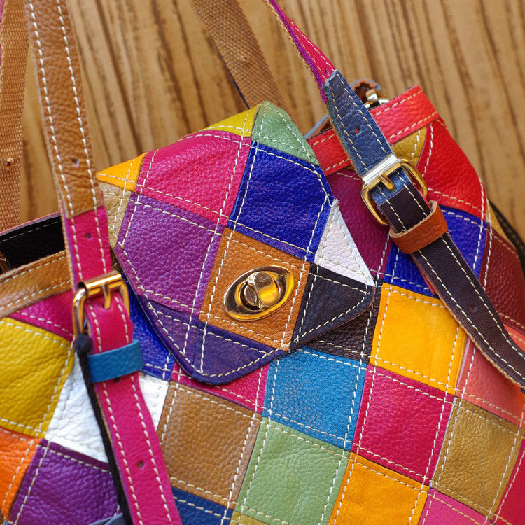 Cowhide Leather Handmade Single-shoulder Messenger Bag See size chart under “more details”
