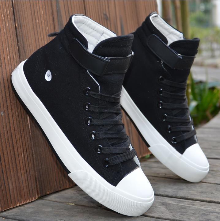 Men's High-top Canvas Shoes Trendy Single Shoes