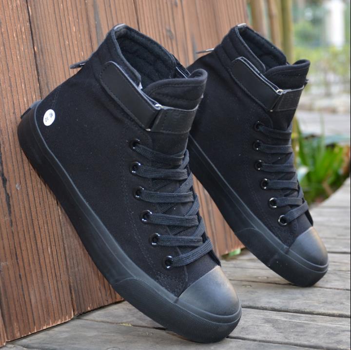 Men's High-top Canvas Shoes Trendy Single Shoes