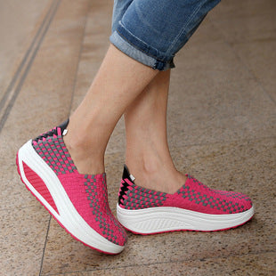 Women's Woven Platform Rocking Shoes