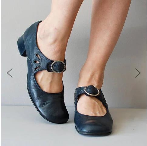 Women's Mary Jane Block Heel Shoes