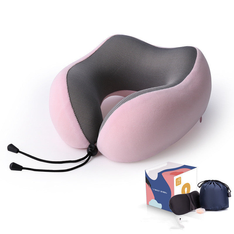 Slow Rebound Memory Foam Pillow Travel U-Shaped Pillow