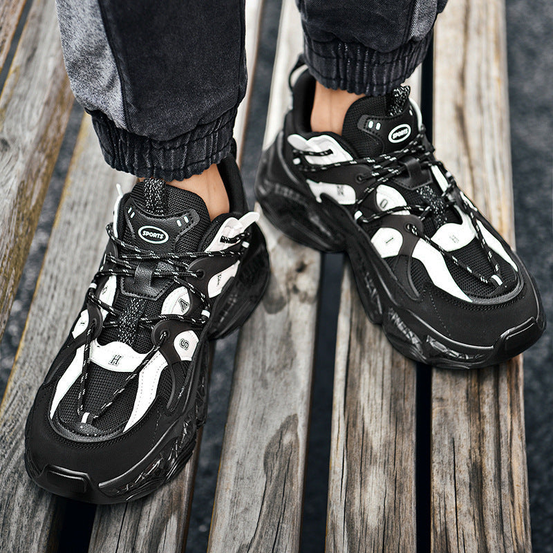 Ins Super Fire Paris Old Shoes Men And Women Trend Korean Version Of The Wild Net Red Putian Poisonous Thick-soled Casual Sneakers
