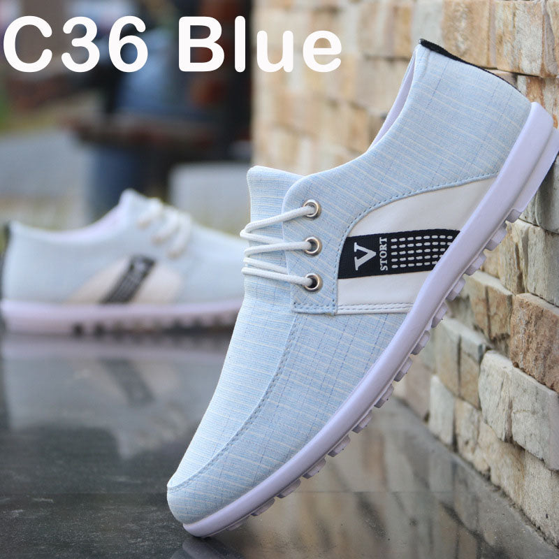 Men's Canvas Lace-Up Casual Tote Bag