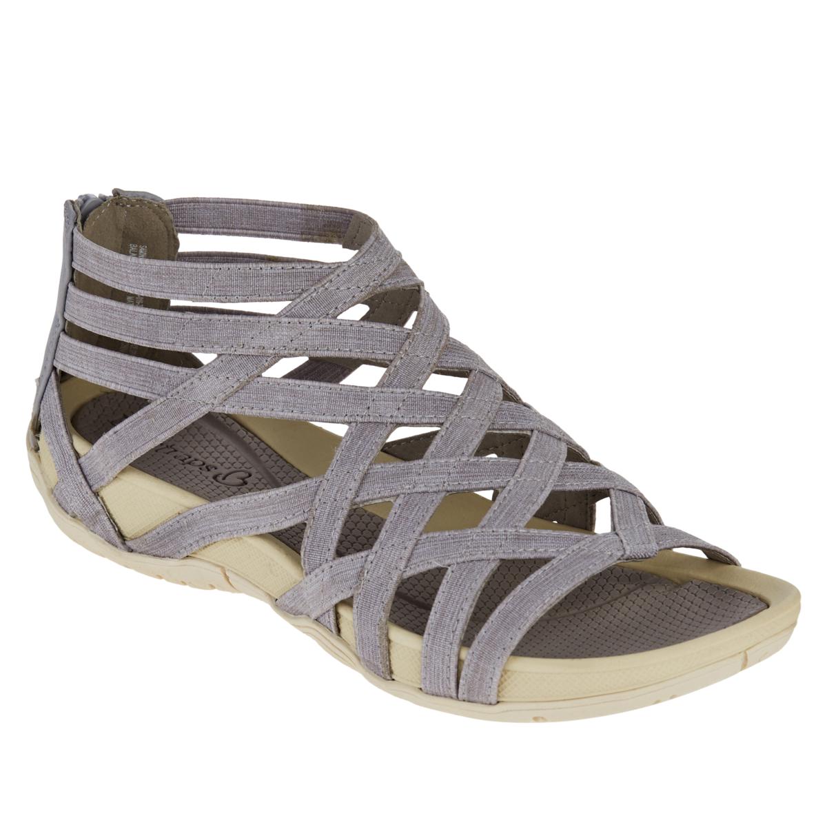 Women's Cross Strap Wedge Sandals