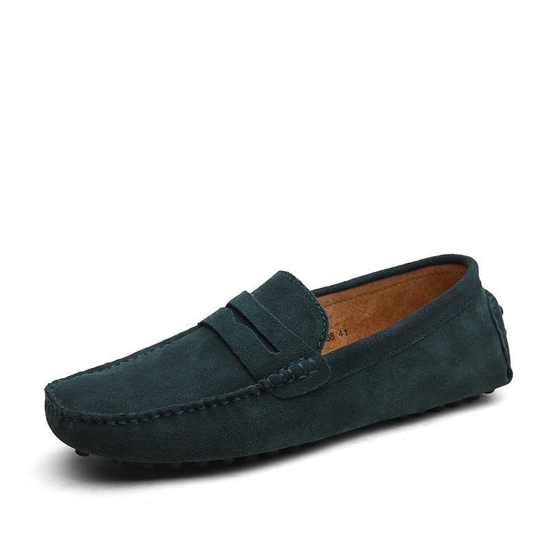 Men's Suede Leather Beanie Flats