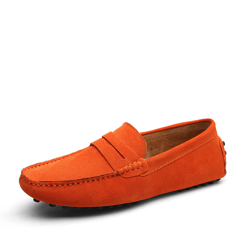 Men's Suede Leather Beanie Flats