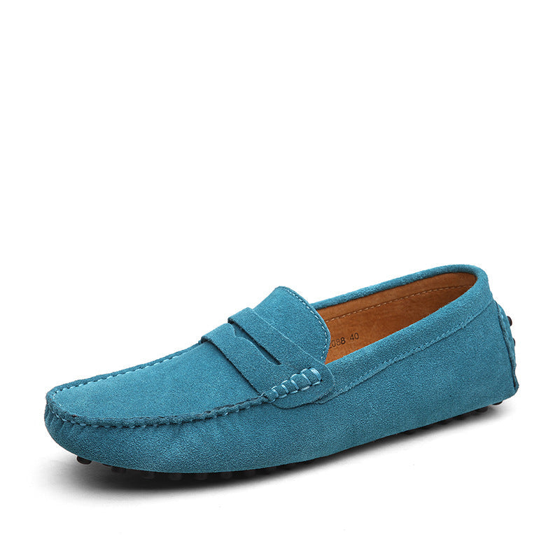 Men's Suede Leather Beanie Flats