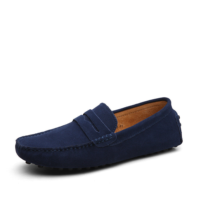 Men's Suede Leather Beanie Flats