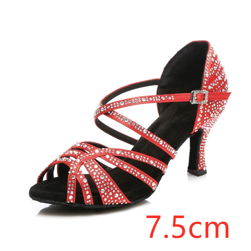 Rhinestone Latin Dance Shoes