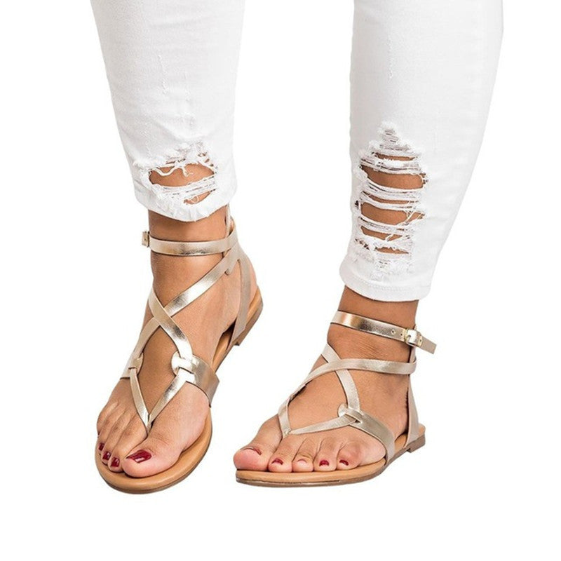 Women's Thin Belt Clip Flat Loafers