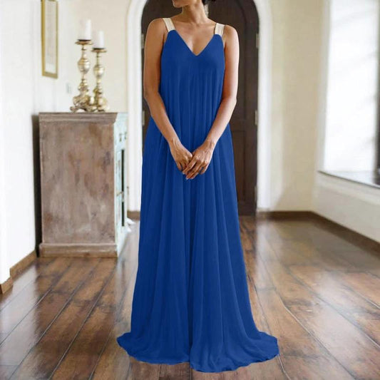 Vestido de tirantes bohemio de talla grande para mujer