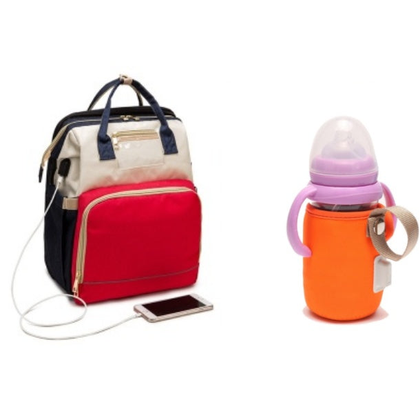 USB Charging Mommy Bed Backpack