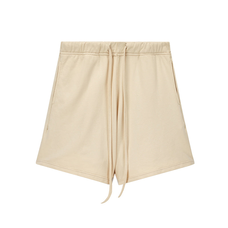 Short Terry Sweatpants Trendy Brand Loose All-Match Sports Shorts Drawstring Five Points Pants