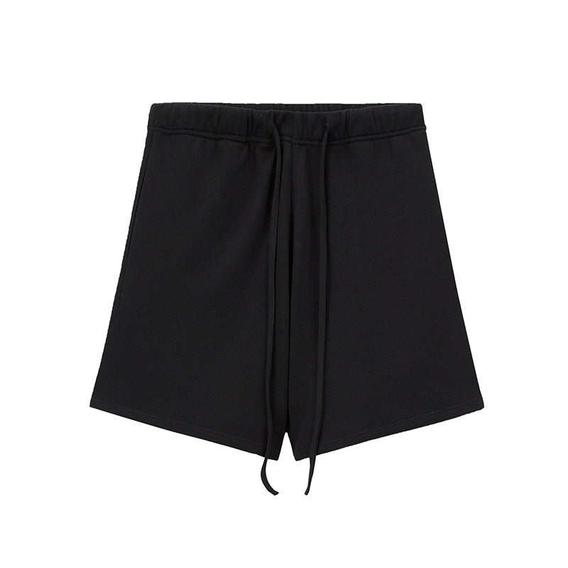Short Terry Sweatpants Trendy Brand Loose All-Match Sports Shorts Drawstring Five Points Pants