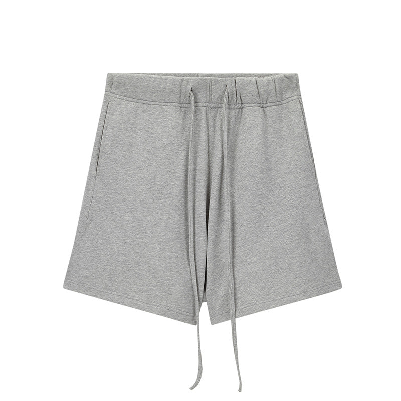 Short Terry Sweatpants Trendy Brand Loose All-Match Sports Shorts Drawstring Five Points Pants
