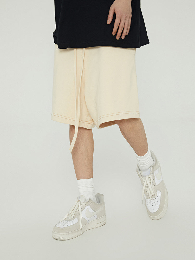 Short Terry Sweatpants Trendy Brand Loose All-Match Sports Shorts Drawstring Five Points Pants