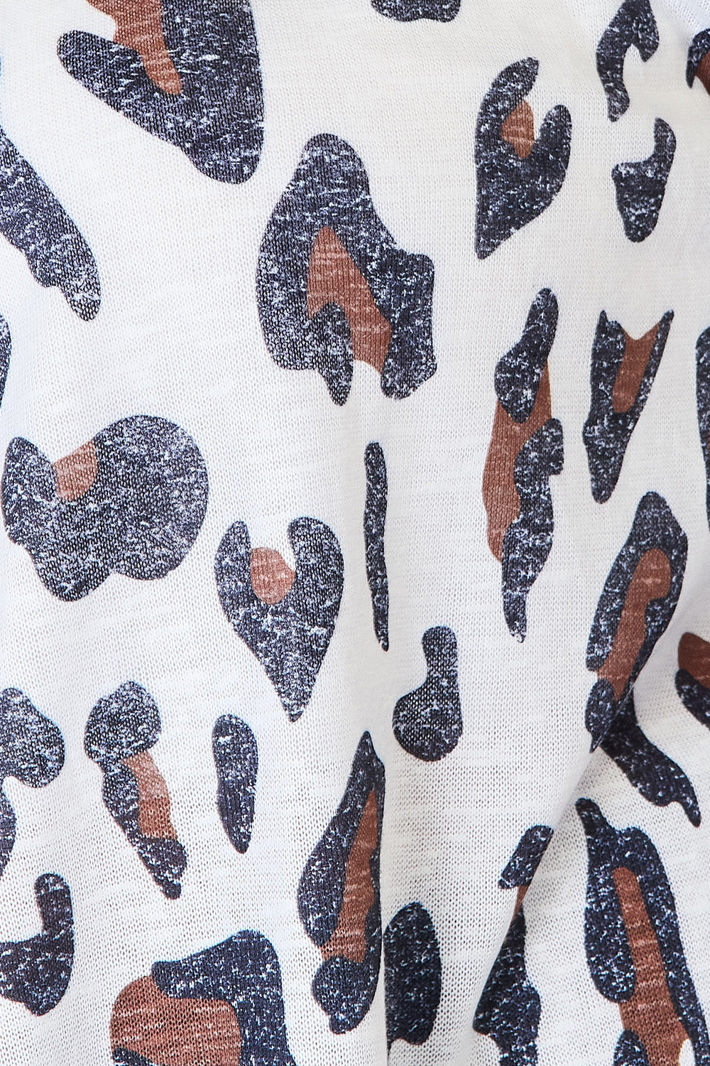 Cárdigan de manga larga con estampado de leopardo Double Take