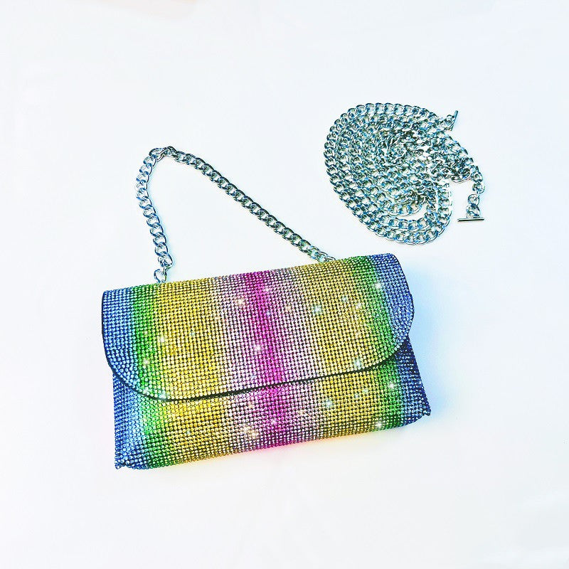 Women's Niche Design Rhinestone Embellished Crossbody Bag