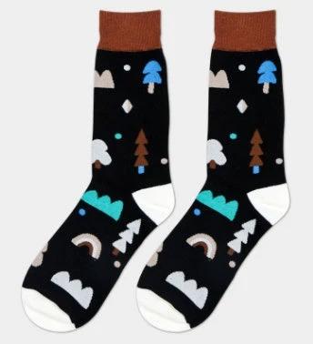 Men's Mid Tube Striped Socks