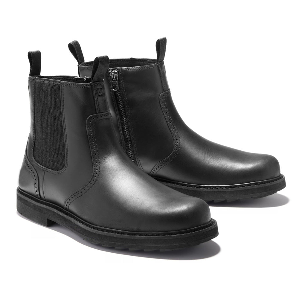 Vegetable Tanned Handmade Frosted High-top Men's Boots