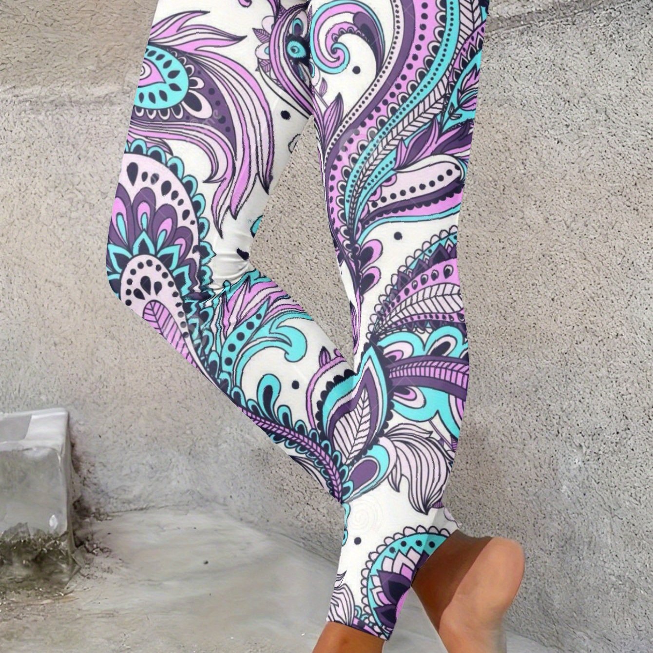 Leggings de cintura alta de talla grande para mujer
