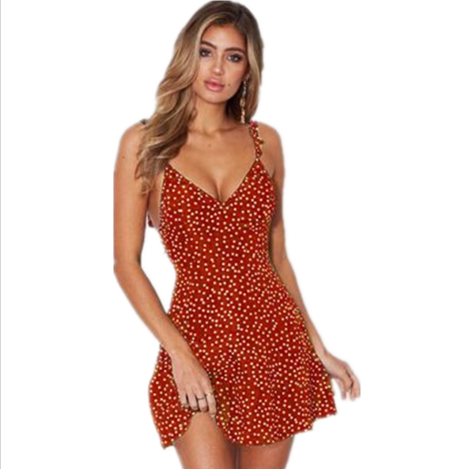 Vestido playero de verano de moda para mujer
