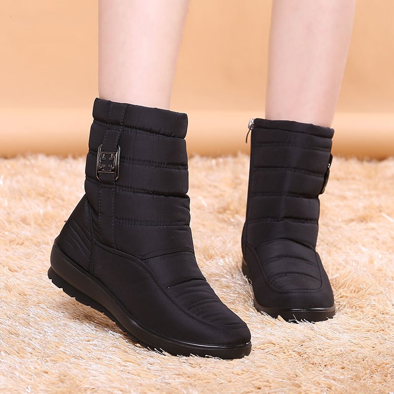 Women's Flat-Bottomed Warm Snow Boots