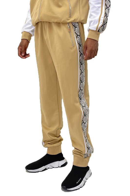 Pantalones deportivos Weiv para hombre con cinta de serpiente lateral