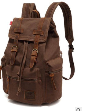 Canvas Backpack 15.6 Inches Large Capacity