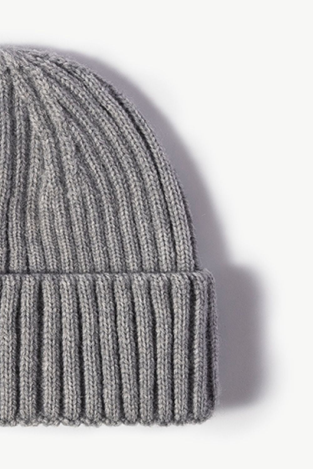 Gorro de punto de canalé