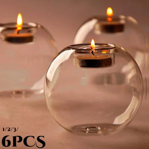 Juego de candelabros de cristal europeo para una decoración elegante