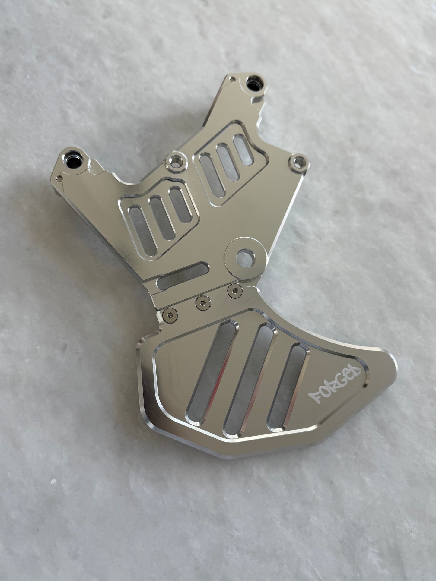 Soporte de pinza doble de E-Moto de metal con protector de disco