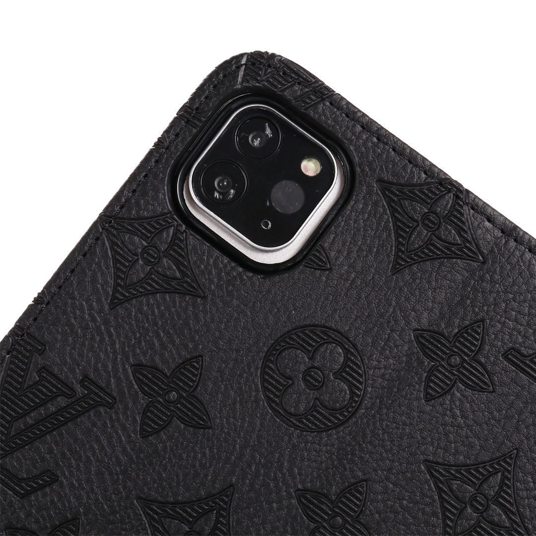Funda plegable para iPad de Apple con monograma en relieve 3D con función de soporte