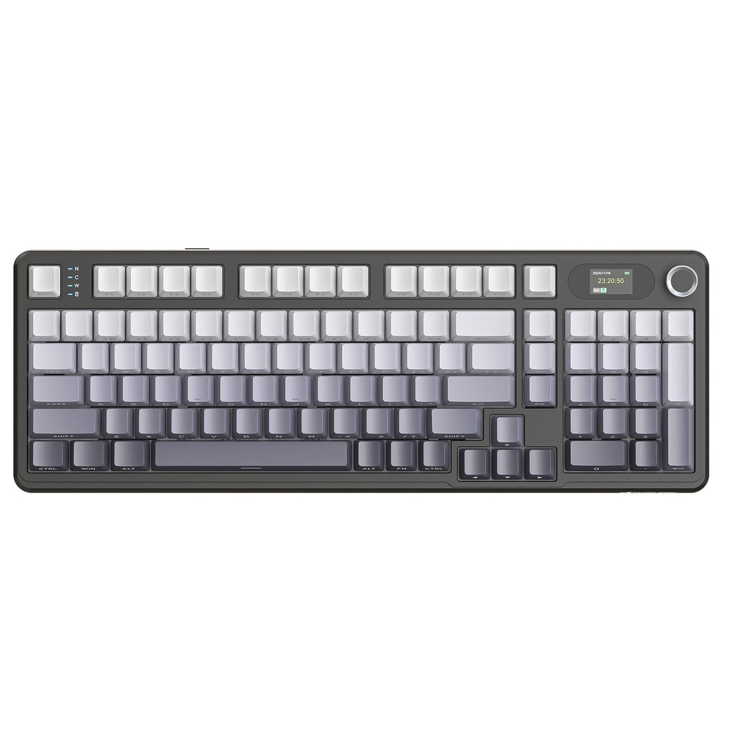 Three-mode RGB Wireless Bluetooth Side Engraving With Knob Game Mechanical Keyboard