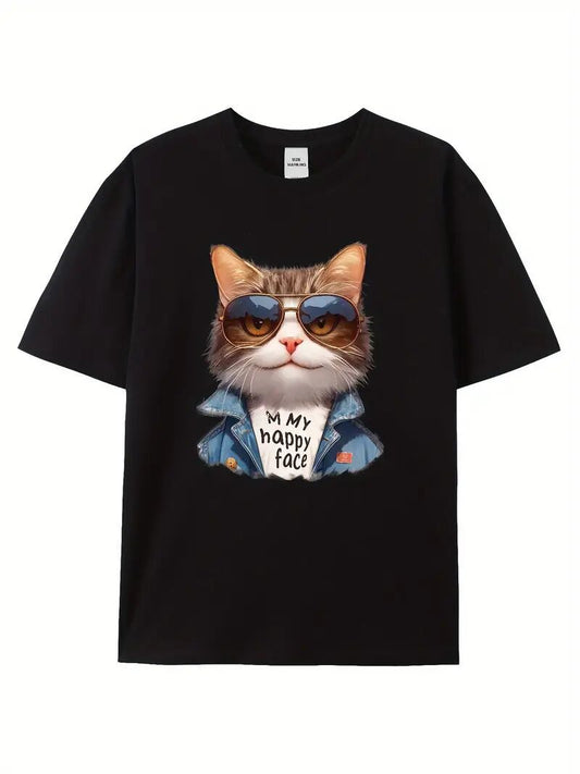 Camiseta estampada de manga corta para hombre