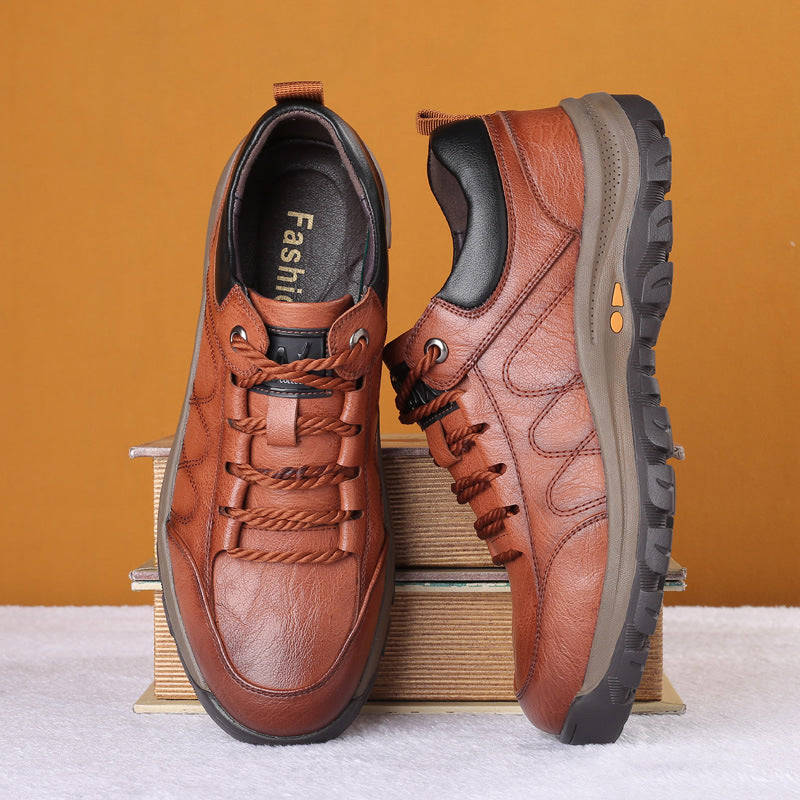 Men's High Top Leather Snow Boots