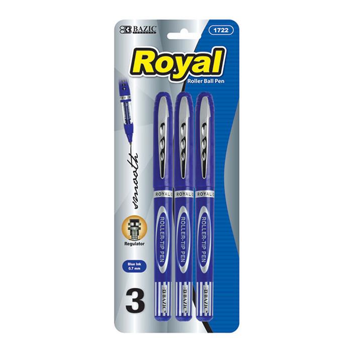 Bolígrafo roller azul real (3 unidades/paquete)