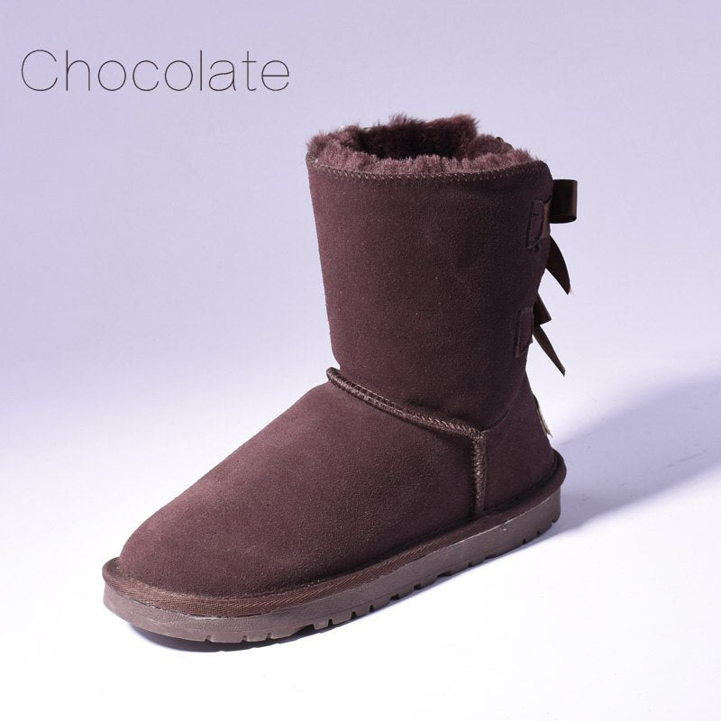 Women's Bow Detail Snow Boots