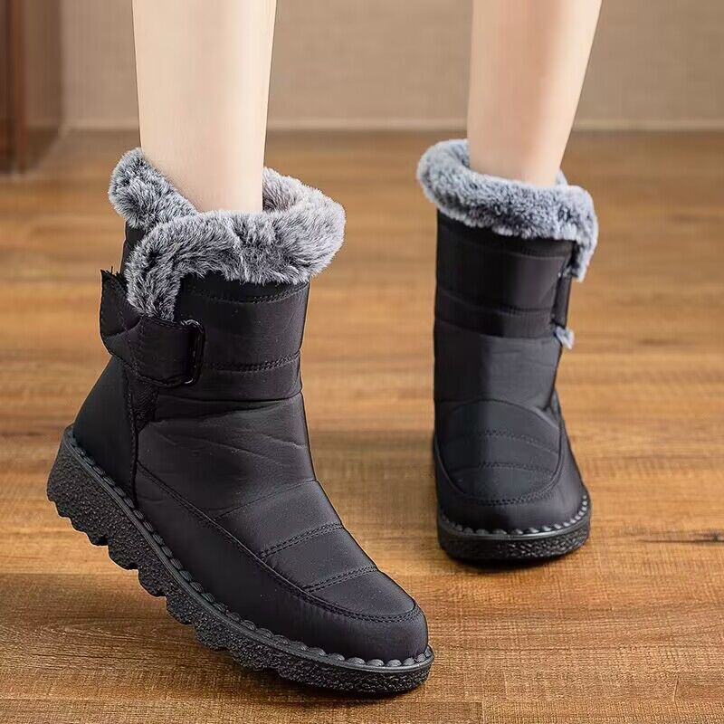 Women's Plus Size Snow Fleece-Lined Thermal Boots