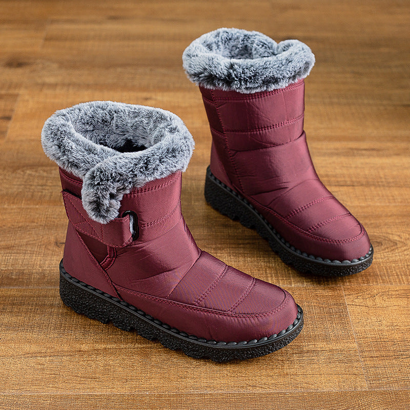 Women's Plus Size Snow Fleece-Lined Thermal Boots