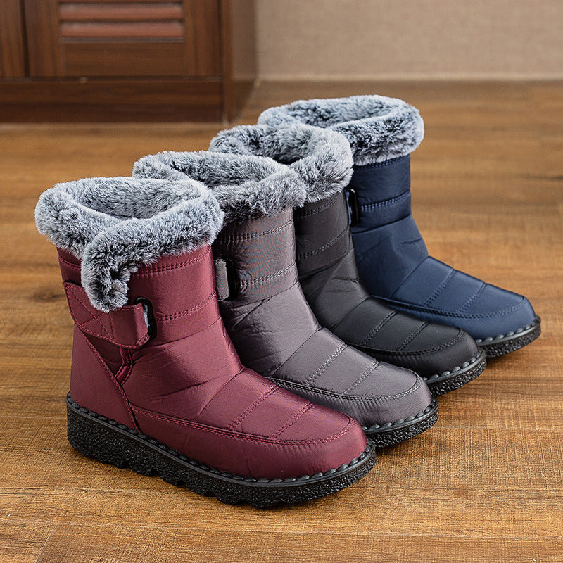 Women's Plus Size Snow Fleece-Lined Thermal Boots