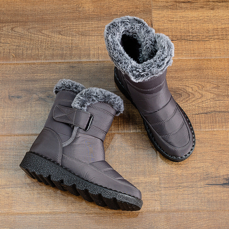 Women's Plus Size Snow Fleece-Lined Thermal Boots