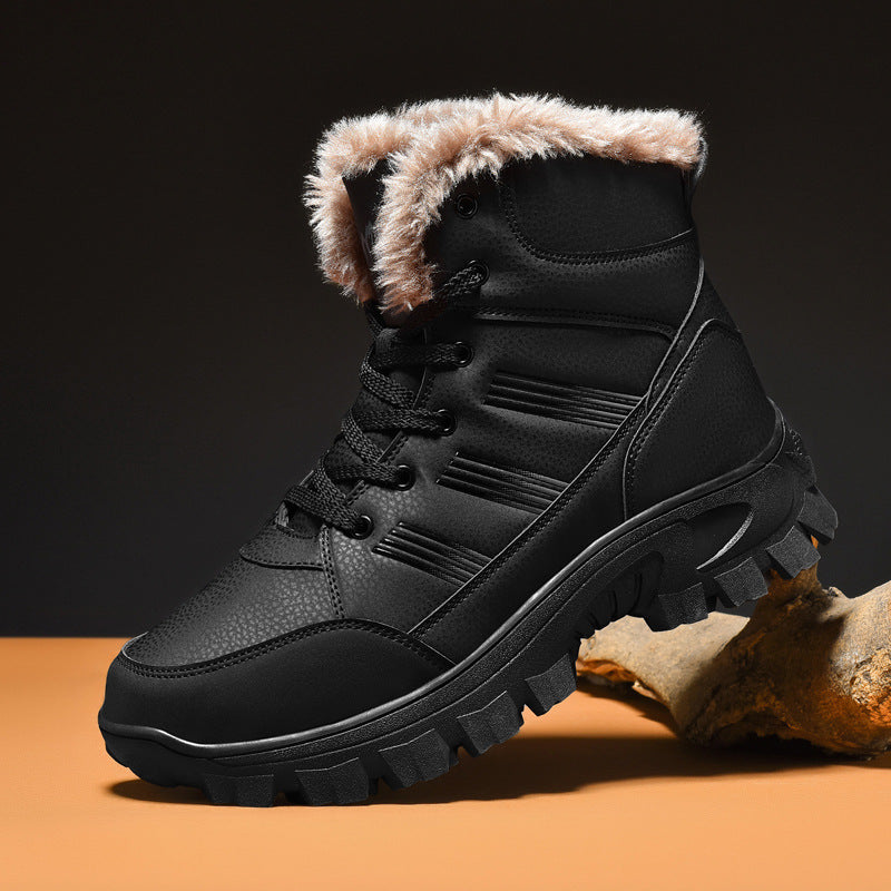 Men's High-Top Velvet Snow Boots