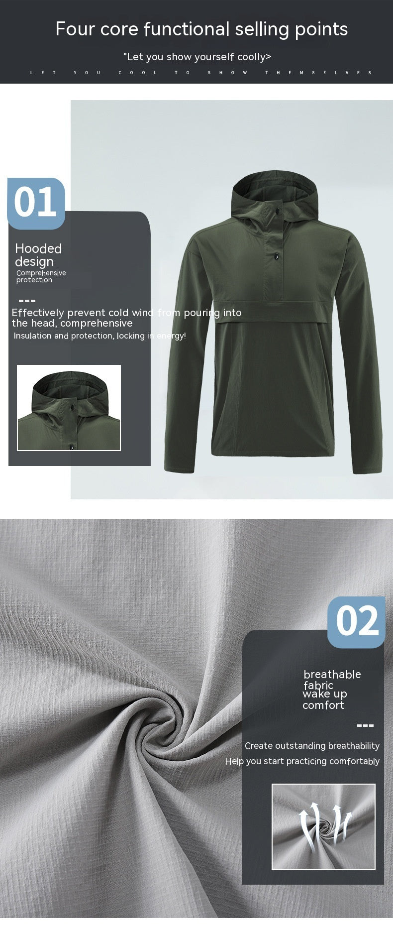 Outdoor Casual Sports Jacket Men's Mountaineering Quick-drying Waterproof Windbreaker