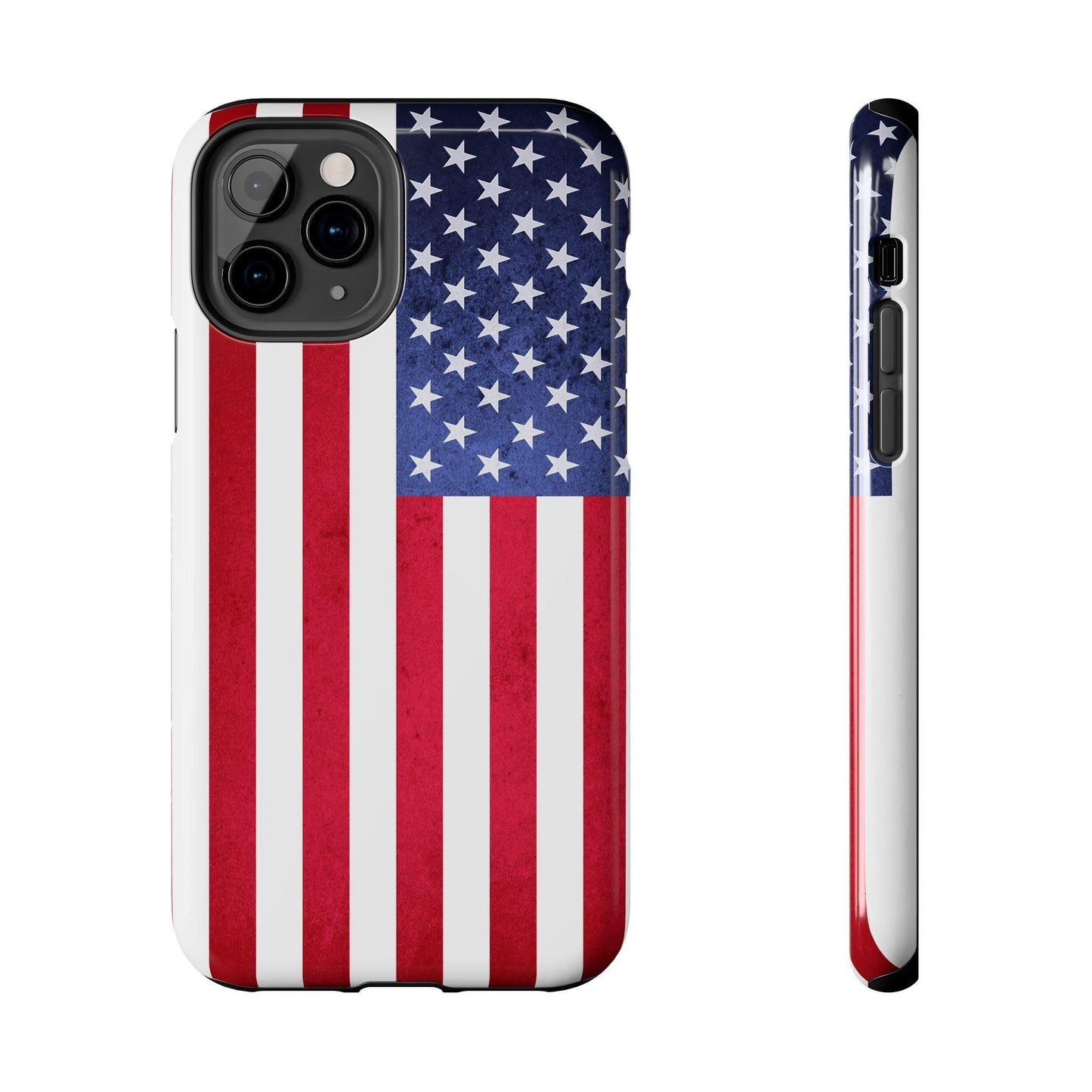 USA Flag Printed Tough Phone Cases