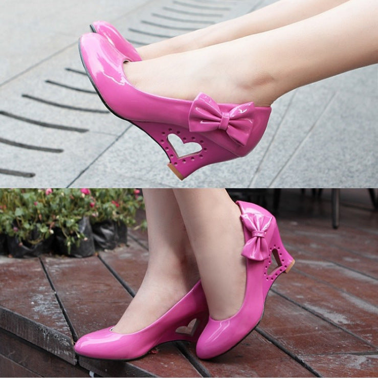 Summer High Heel Low-cut Bow Women's High Heels See size chart under “more details”